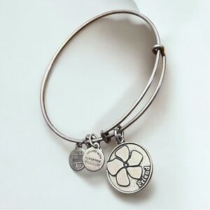 Alex and Ani Friend Silver Bangle Bracelet